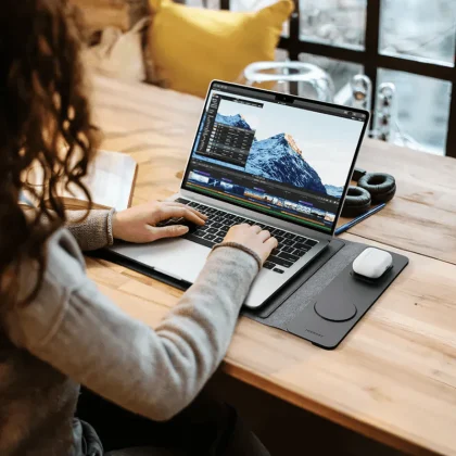 4 in 1 Laptop Sleeve with Wireless Charging